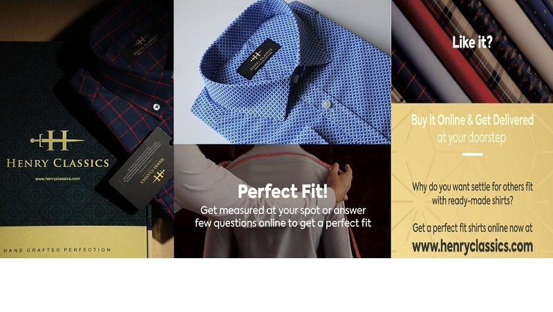 Henry Classics: An online platform to order customized shirts